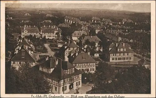 Ansichtskarte Grafenwöhr Truppenübungsplatz vom Wasserturm Ostlager 1926