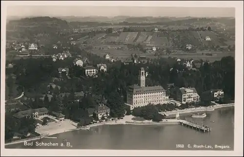 Ansichtskarte Schachen-Lindau (Bodensee) Luftbild 1932