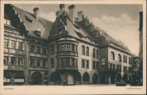 Ansichtskarte München Hofbräuhaus 1931