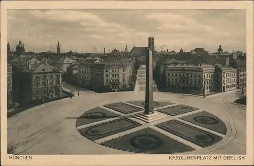 Ansichtskarte München Karolinenplatz 1926