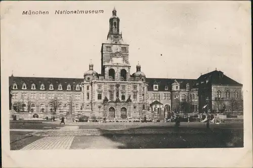 Ansichtskarte München Bayrisches Nationalmuseum - Vorplatz 1922