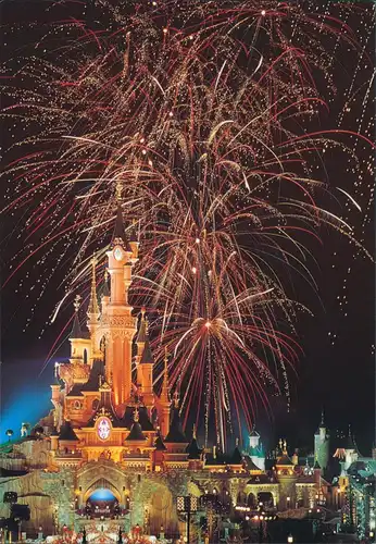 CPA Paris Disneyland - Feuerwerk 1998