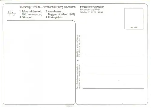 Ansichtskarte Auersberg (Erzgebirge) Auersberg Gasthaus MB 2004