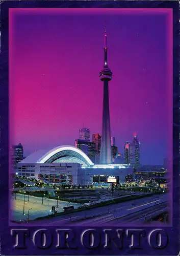 Postcard Toronto CN Tower Stadt City 1997