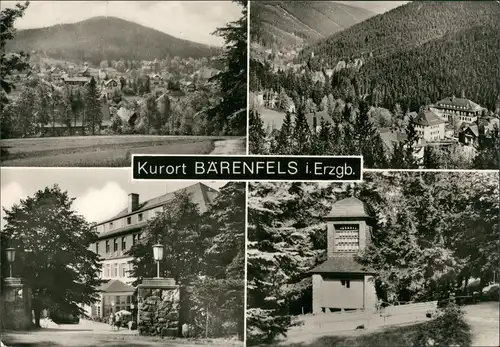 Bärenfels (Erzgebirge)-Altenberg (Erzgebirge) Stadtansichten 1977