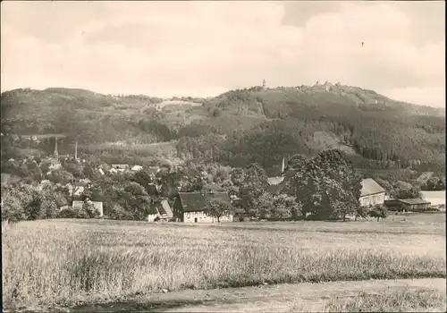 Ansichtskarte Augustusburg Erzgebirge Stadtblick 1976
