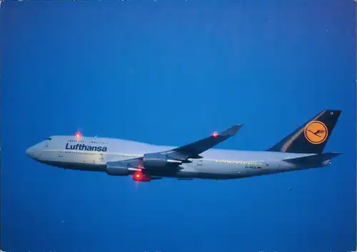 Ansichtskarte  Lufthansa Boeing 747-400 Flugwesen - Flugzeuge 1988