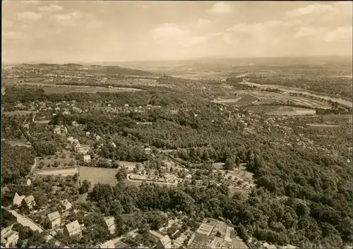 Ansichtskarte Wachwitz-Dresden Blick vom Fernsehturm 1970