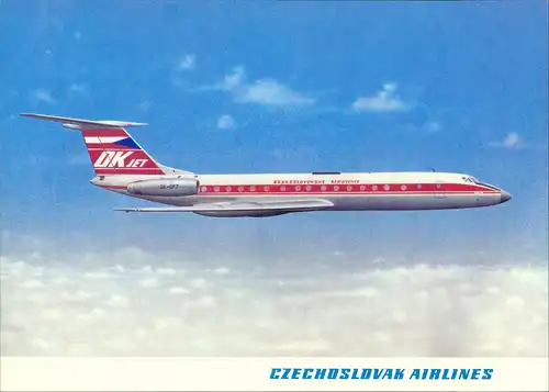 CSA CZECHOSLOVAK AIRLINES Tupolev Tu-134 A Flugwesen - Flugzeuge 1981