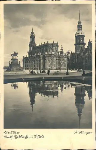 Ansichtskarte Innere Altstadt-Dresden Dresdner Residenzschloss 1941