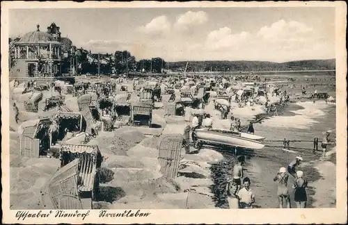 Ansichtskarte Niendorf-Timmendorfer Strand Strand ind Pavillon 1932