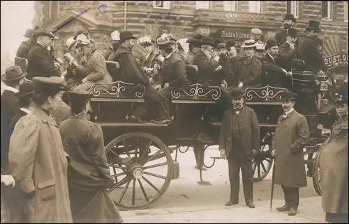 Foto Hamburg Reisebüro - Käses Rundfahrt Bus 1906 Privatfoto