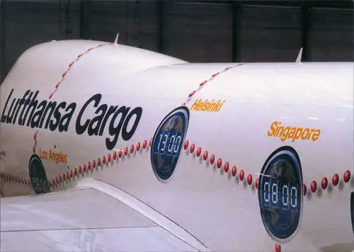 Ansichtskarte  Lufthansa Cargo Boeing 747-200F Flugwesen - Flugzeuge 1989