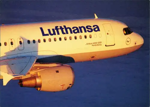 Ansichtskarte  Lufthansa Airbus A320-200 Flugwesen - Flugzeuge 1992