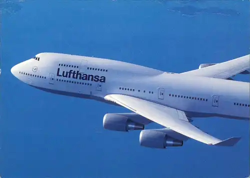 Ansichtskarte  Lufthansa Boeing 747-400 Flugwesen - Flugzeuge 1994