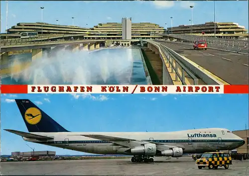 Ansichtskarte Bonn Flughafen Köln / Bonn Lufthansa Boeing 1971