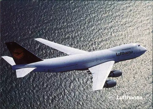 Lufthansa Boeing 747-200 Flugwesen - Flugzeuge uber dem Meer 1993