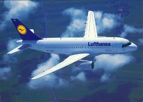 Ansichtskarte  Lufthansa Airbus A319-100 Flugwesen - Flugzeuge 1994