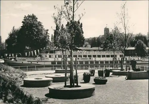 Ansichtskarte Potsdam Weiße Flotte Potsdam, Anlegestelle Schiff 1965