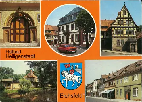 Ansichtskarte Heilbad Heiligenstadt Portal, Straße, Häuser 1988