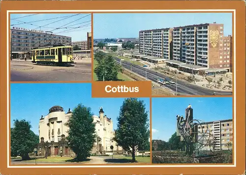 Cottbus Historische Straßenbahn, Stadtring, Friedensbrunnen 1988/1989