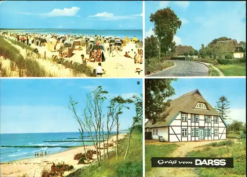 Wieck am Darß  Ostseebad Prerow,  Weststrand, Luftkurort Born,  Wieck 1980/1981