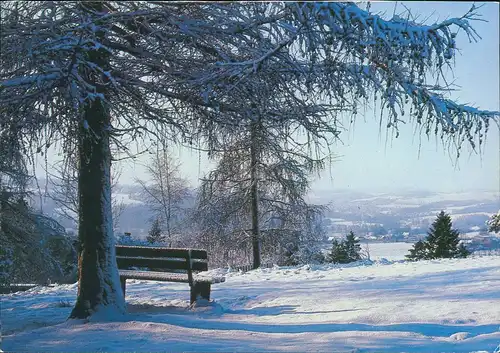 Ansichtskarte Straßberg-Harzgerode auf die Stadt - Winter 1990
