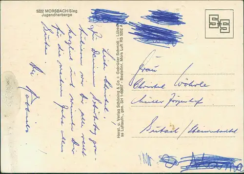 Ansichtskarte Morsbach Luftbild 1963