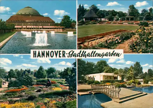 Ansichtskarte Hannover Stadthallengarten Sonderstempel Sängerfest 1968