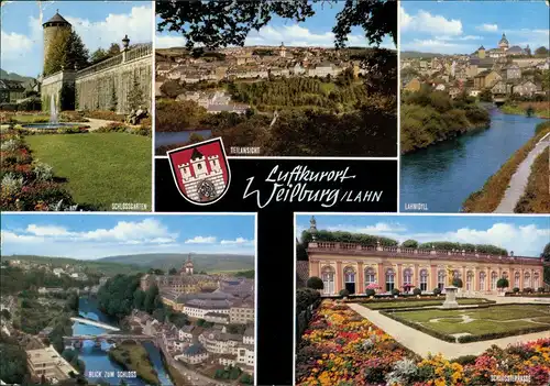 Ansichtskarte Weilburg (Lahn) MB: Stadtansichten 1968