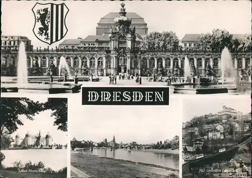 Ansichtskarte Dresden Zwinger Stadt Louisenhof 1960