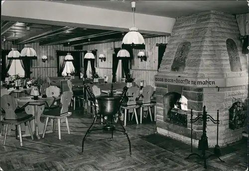 Waltersdorf-Großschönau ( KONSUM-GASTSTÄTTE Grenzbaude Waltersdorf" Innen 1985