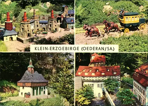 Ansichtskarte Oederan Miniaturpark Klein-Erzgebirge MB 1979