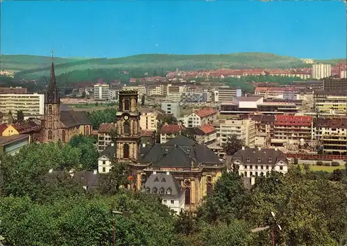 Ansichtskarte Saarbrücken Blick vom Triller 1971