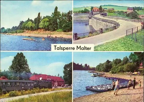 Ansichtskarte Dippoldiswalde Talsperre Malter - 4 Bild 1977