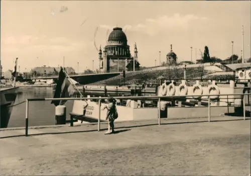 Ansichtskarte Potsdam Lange Brücke - Schiff Sanssouci 1963