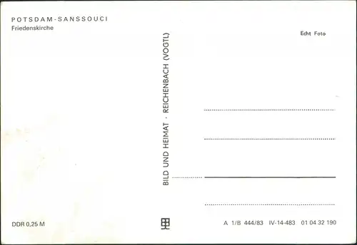 Ansichtskarte Potsdam Friedenskirche 1983