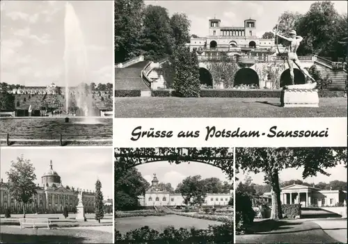 Ansichtskarte Potsdam Schloss Sanssouci Mehrbild 1988