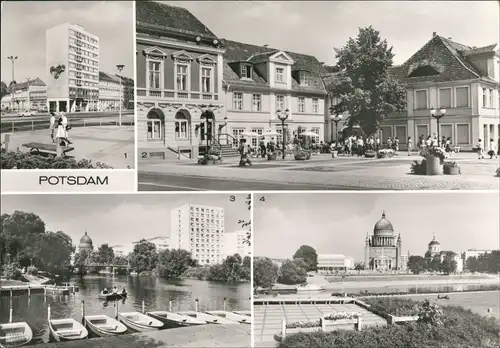 Ansichtskarte Potsdam Fritz Ebert Straße, Bootsverleih, Gottwaldstraße 1983
