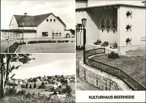 Beerheide-Auerbach (Vogtland) Kulturhaus MB gel. Landpoststempel 1981