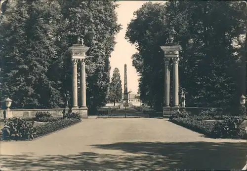 Ansichtskarte Potsdam Schlosspark Sanssouci Portal v. Knobelsdorff 1961