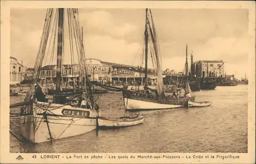 CPA Lorient Lorient (An Oriant) Hafen, Segelschiffe 1926