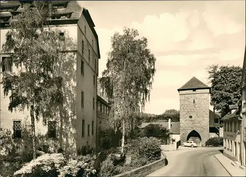 Forchheim OberfrankenNordostseite mit Sattlertor-Turm, Strassen  VW Käfer 1965