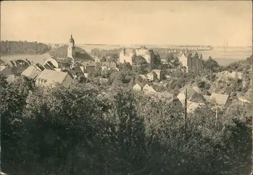 Ansichtskarte Nossen Stadtblick 1968