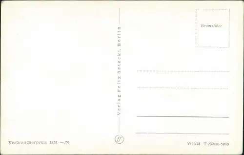 Ansichtskarte Woltersdorf Oberwasser bei Erkner 1956
