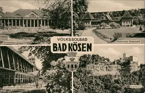 Ansichtskarte Bad Kösen Kurmittelhaus, Badeanstalt 1963
