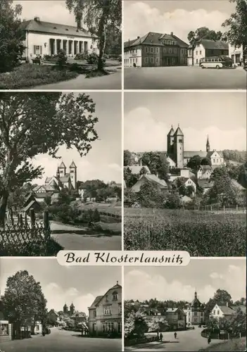 Ansichtskarte Bad Klosterlausnitz Mehrbild Straßen, Stadt Kirche 1968
