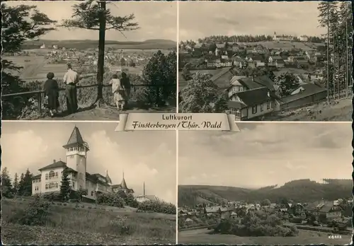 Ansichtskarte Finsterbergen-Friedrichroda 4 Bild: Stadtansichten 1958