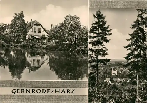 Ansichtskarte Gernrode-Quedlinburg HO Gaststätte Bückemühle 1966