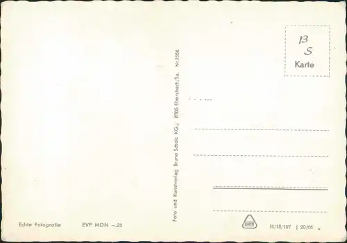 Ansichtskarte Geising-Altenberg (Erzgebirge) Baude mit Turm im Winter 1966